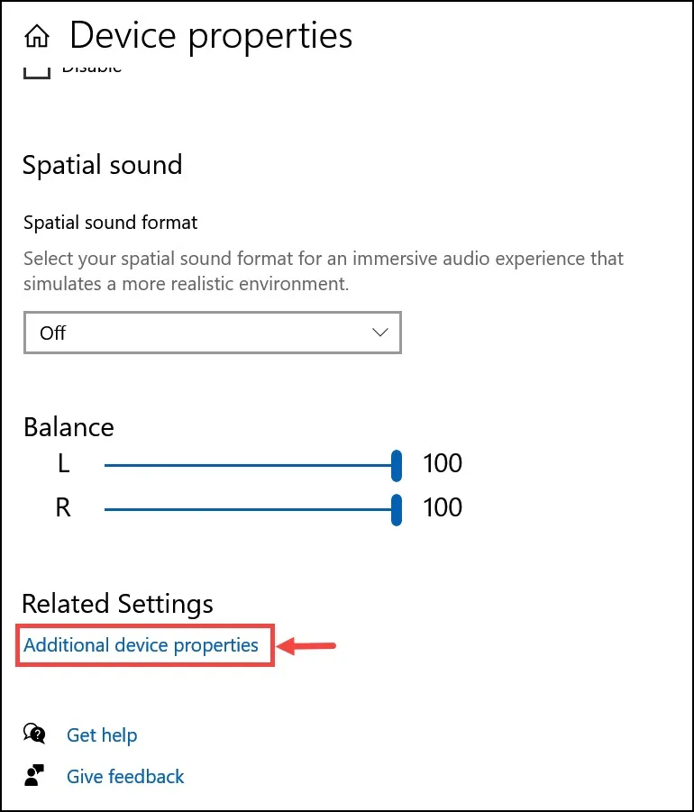 Additional Device Properties