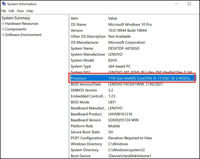 Device Processor