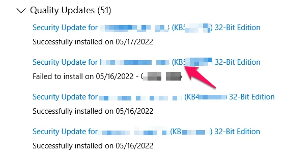 Find KB Number
