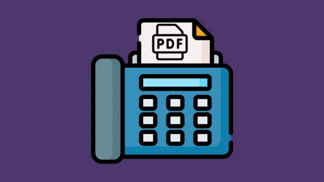 How to fax a PDF
