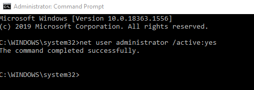 Net User Admin Command