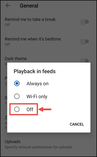 Turn Off Playback In Feeds