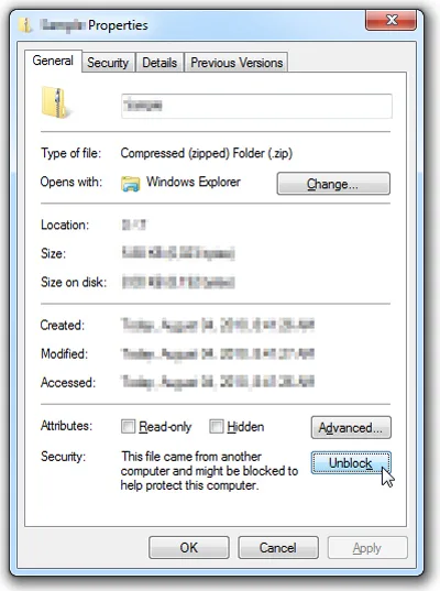 Unblock Windows File Unblock Windows File