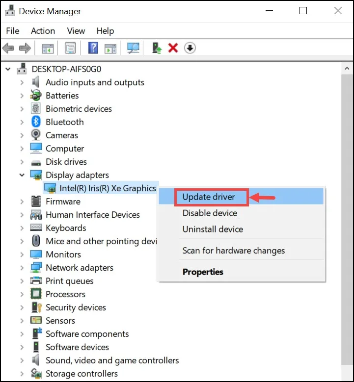 Update Display Driver
