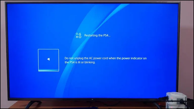 PS4 restarting