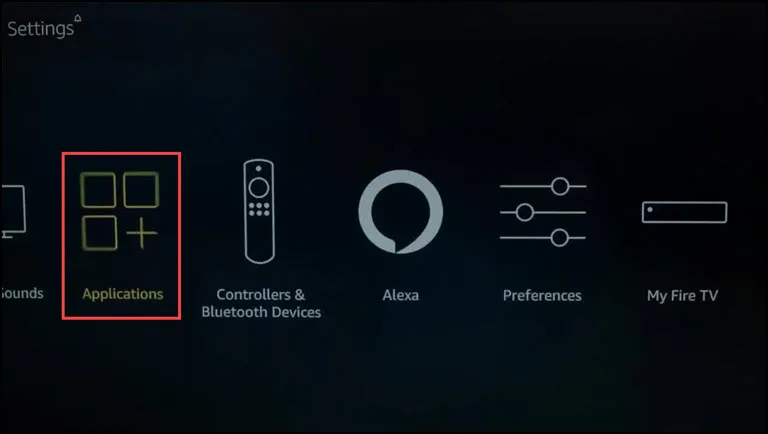 Applications Option FireStick