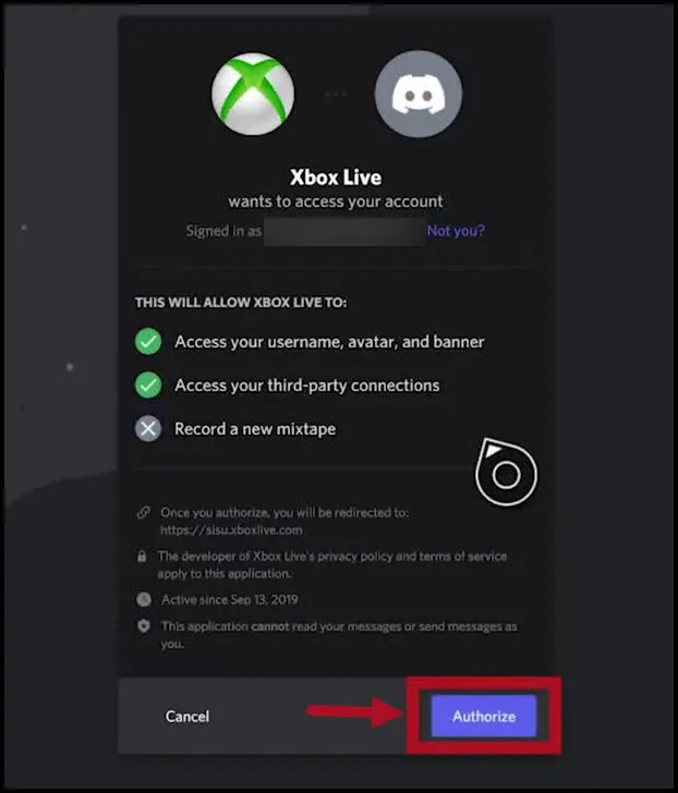 Authorize Discord