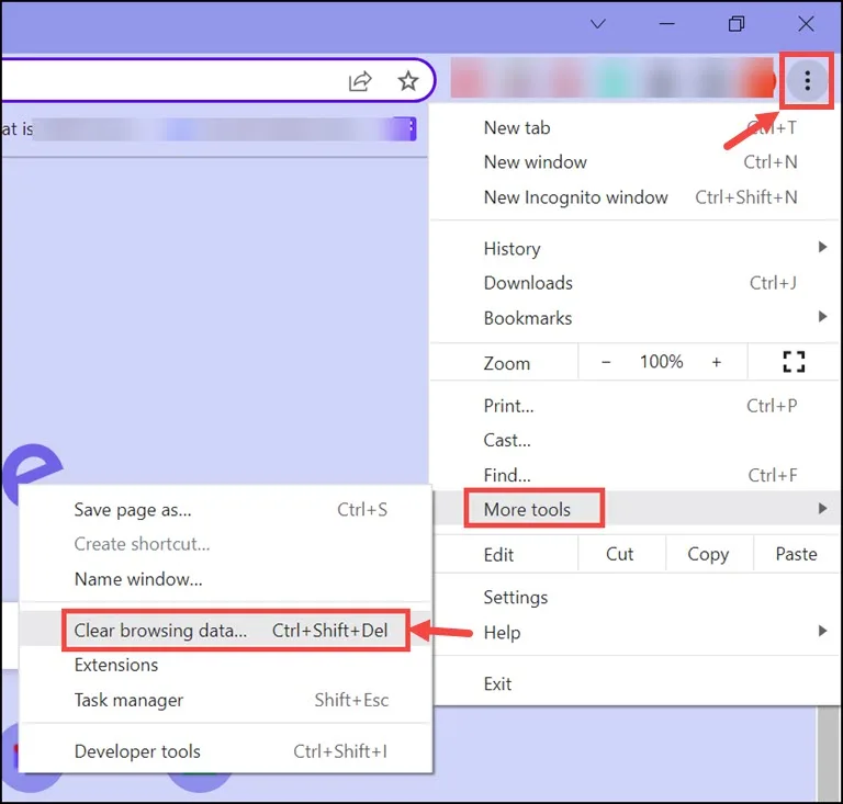 Clear Browsing Data Chrome