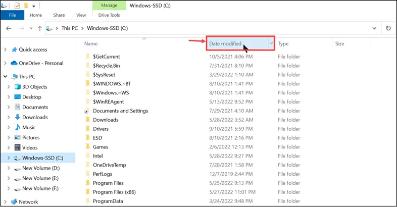 Date Modified