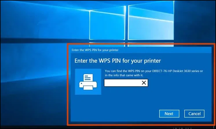 Printer WPS PIN
