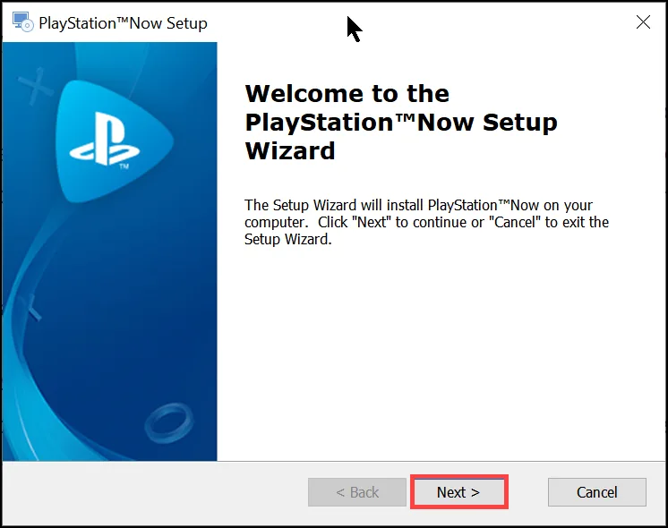 Install PS Now