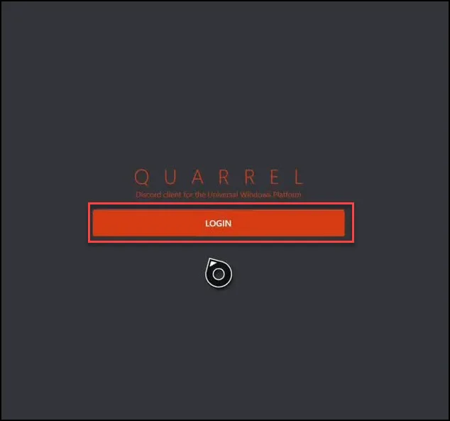Login Button Quarrel