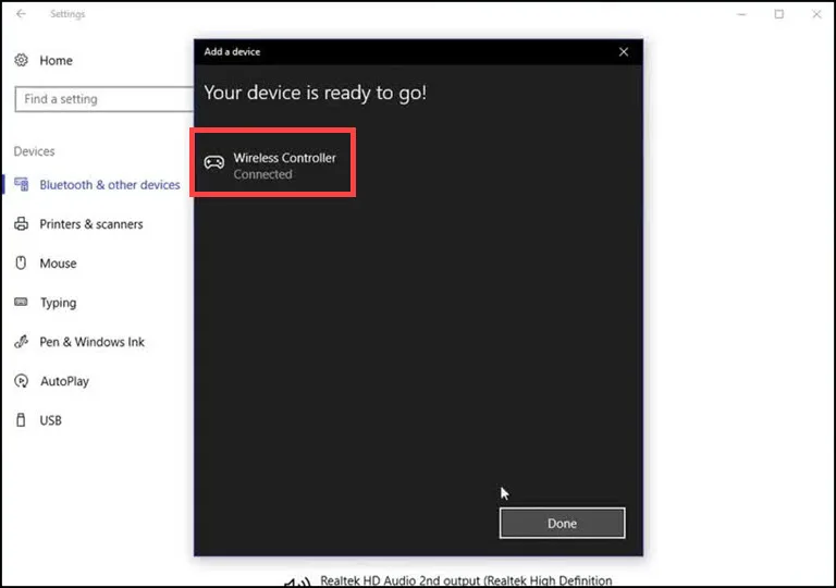 ps4 controller connected PS4 Controller Connected