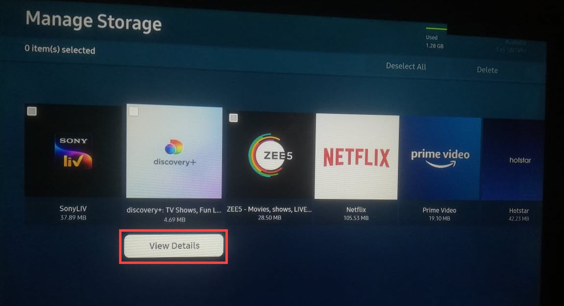 Samsung Tv Apps View Details