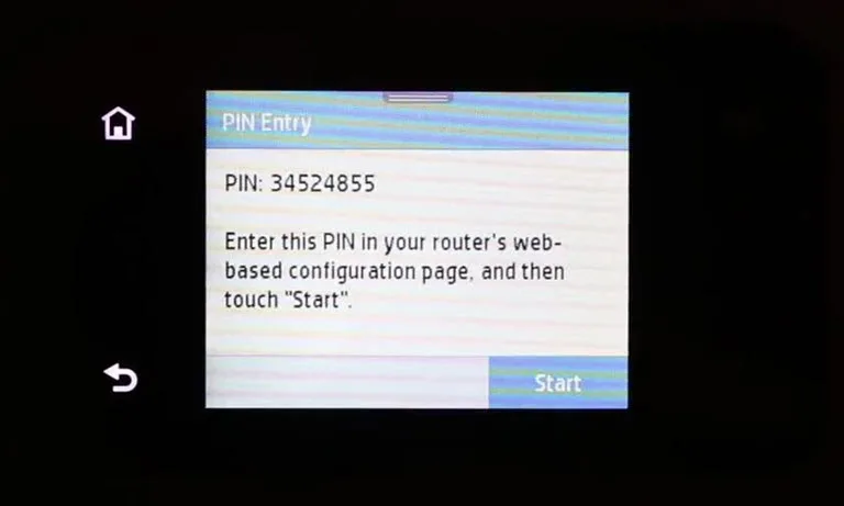 Start WPS using PIN