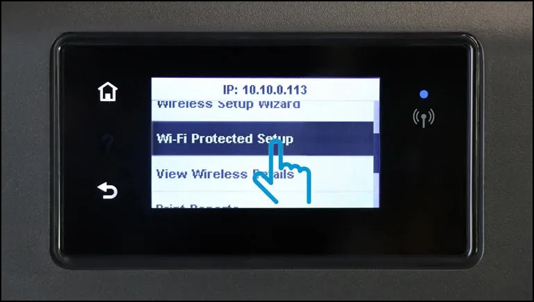Tap WiFi Protected Setup