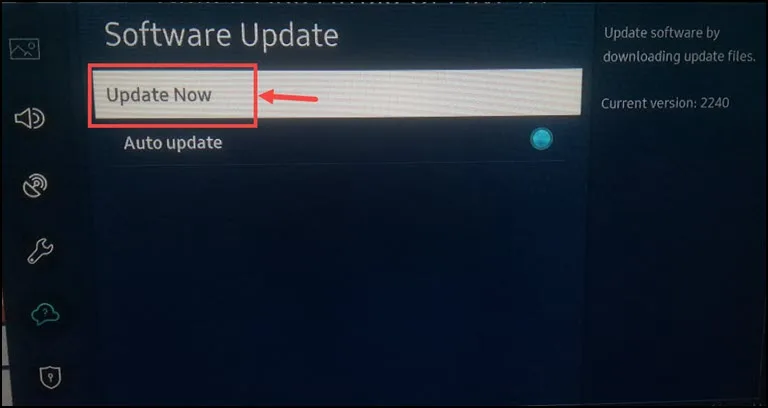 Update Smart TV Firmware