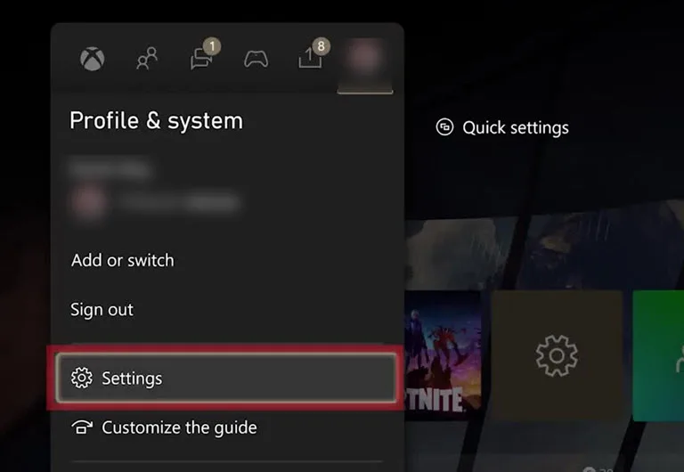 Xbox Settings