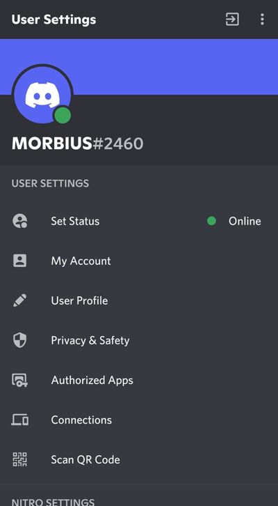 Android Discord Profile