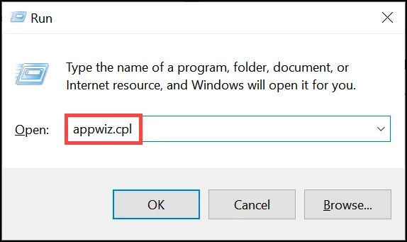 Appwiz Command