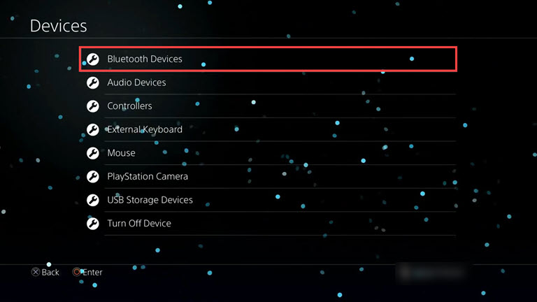 Select Bluetooth Devices