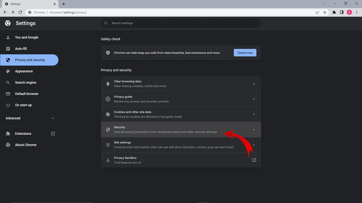 Chrome Security