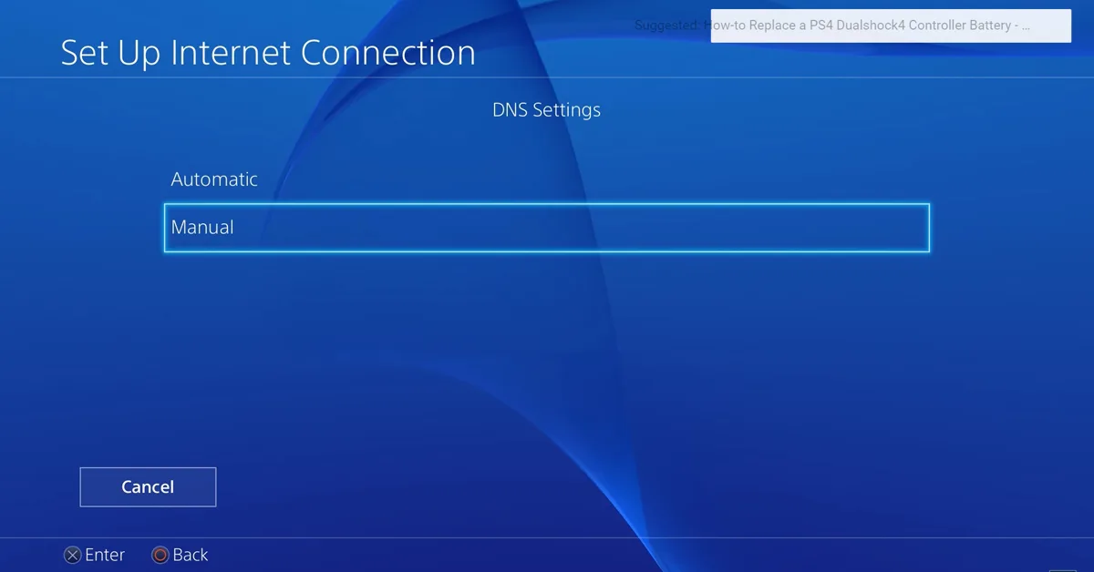 DNS Settings PS4