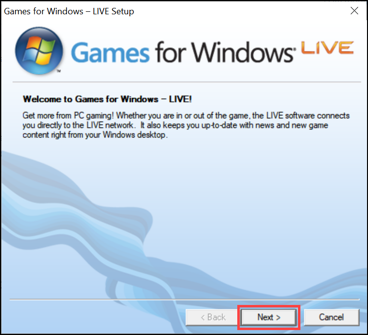 Install Games For Windows Live