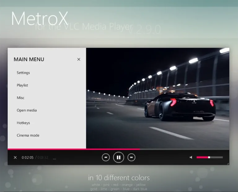 Metro X VLC Skin