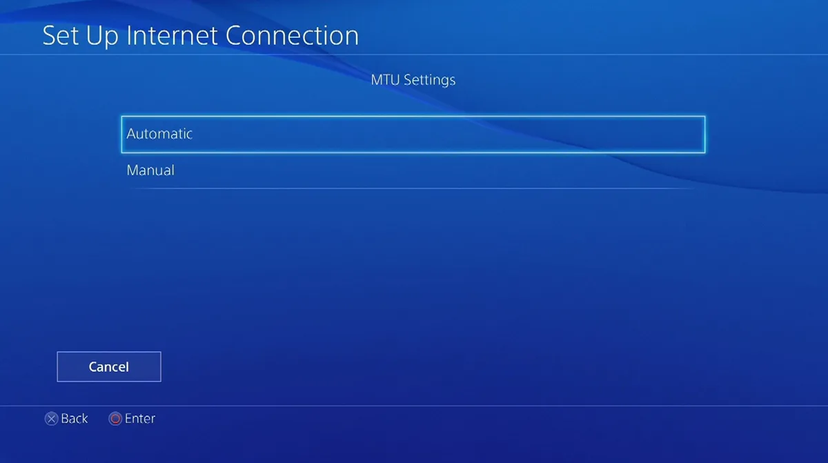 PS4 MTU Settings