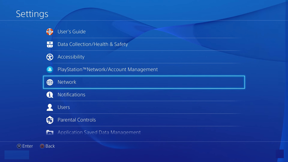 Ps4 Network Option