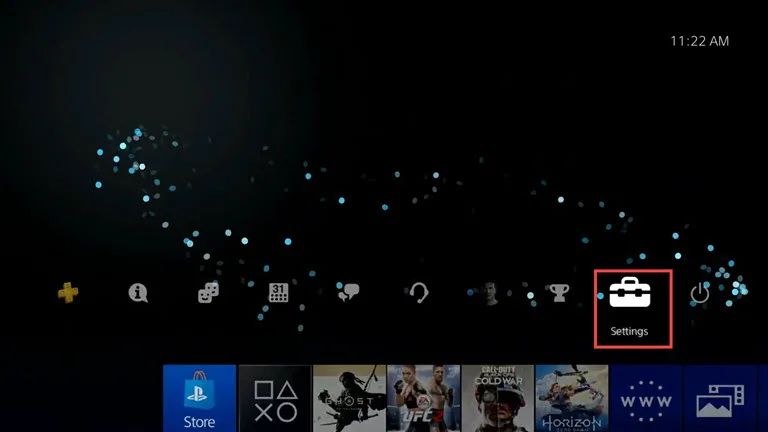 Open PS4 Settings