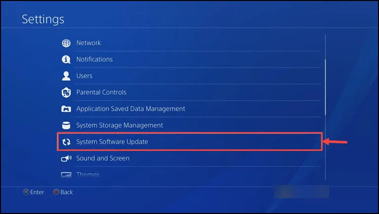 PS4 System Software Update
