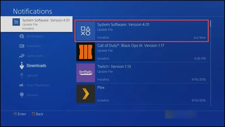PS4 Updated