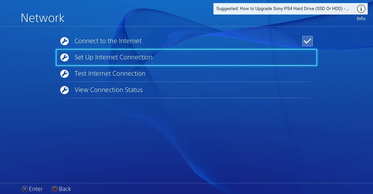 Setup the Internet Connection