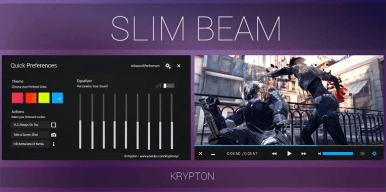 Slim Beam Vlc Skin