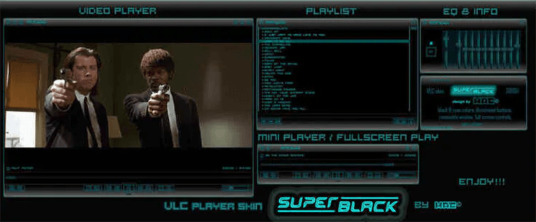Super Black Vlc Skin