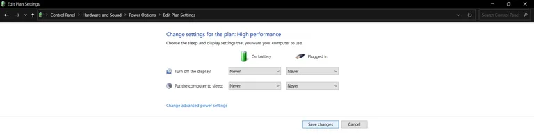 Update Power Plan