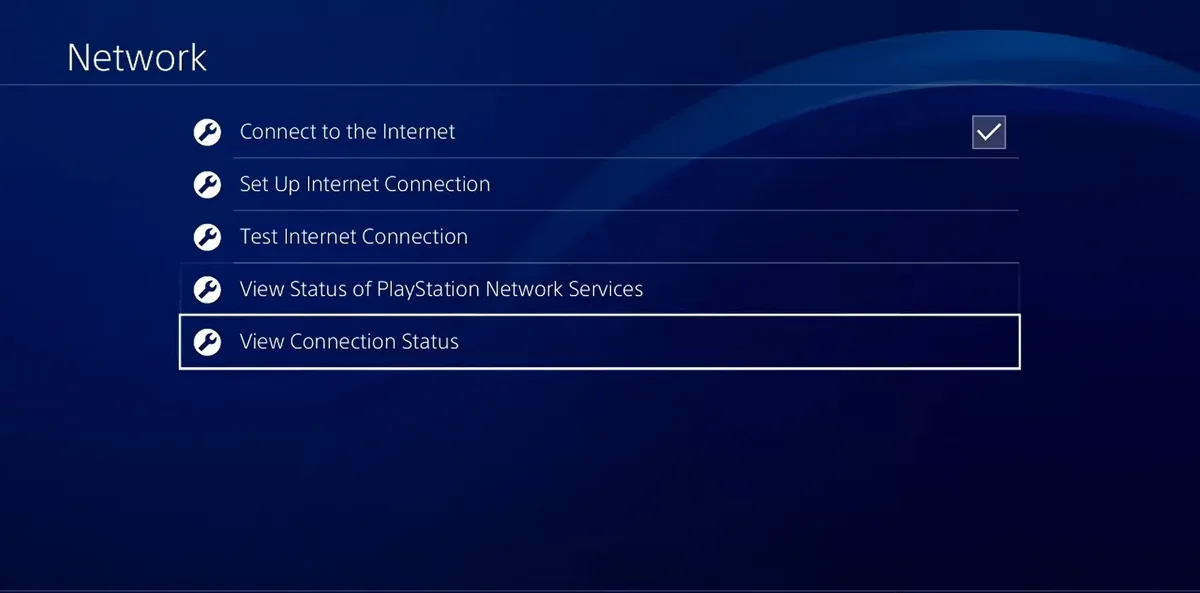 View Connection Status