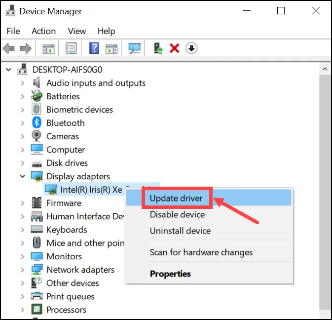 Update Driver