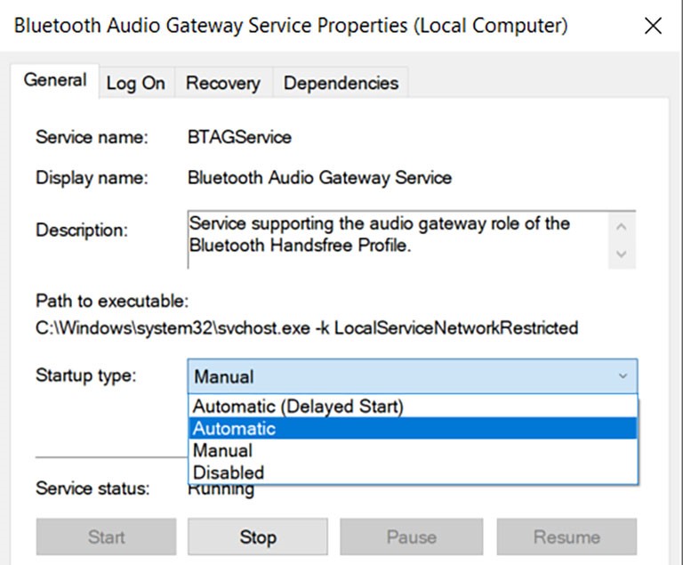 Change The Bluetooth Settings To Automatic