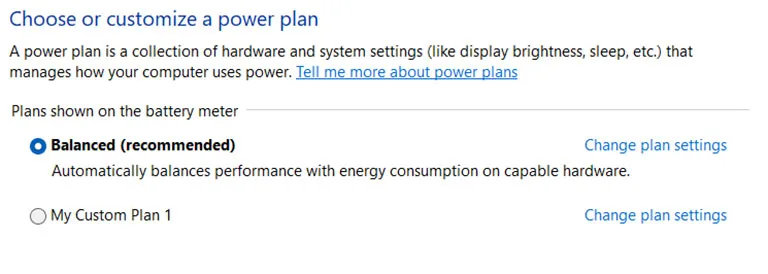 Choose a Power Mode