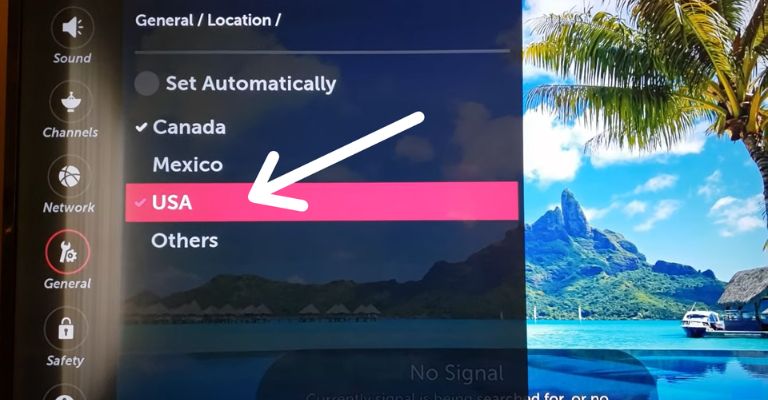 Choose Your Country Again Location Settings