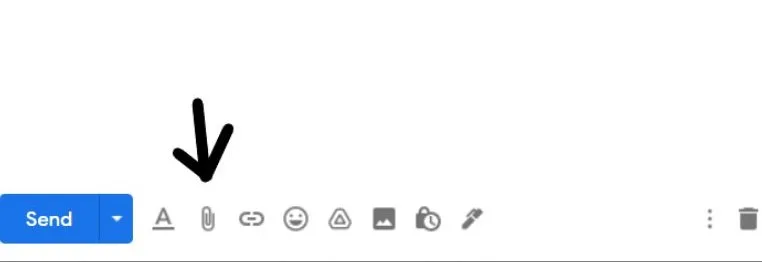 Click on the Paperclip Icon Click on the Paperclip Icon