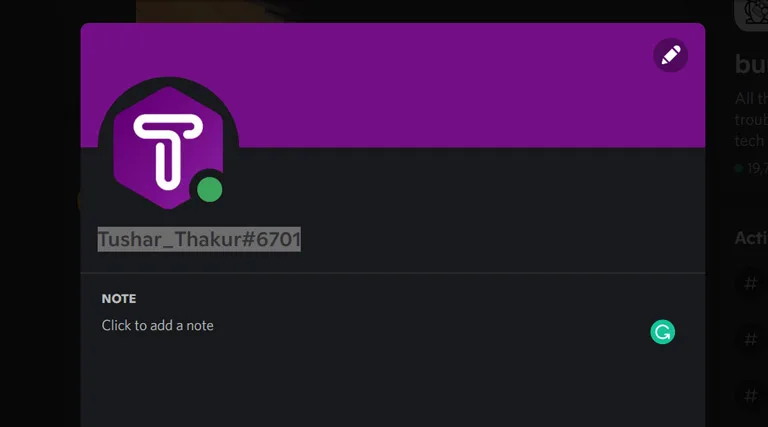 Discord Profile Page Discord Profile Page