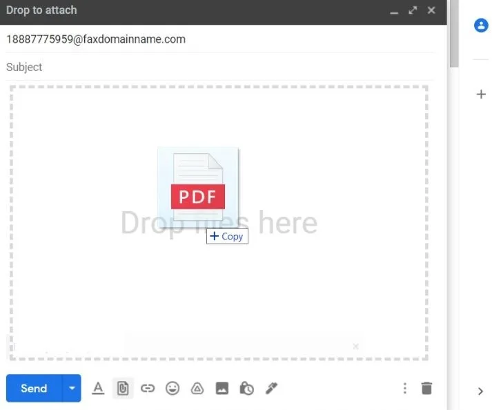 Drag and Drop the Attachment Drag and Drop the Attachment