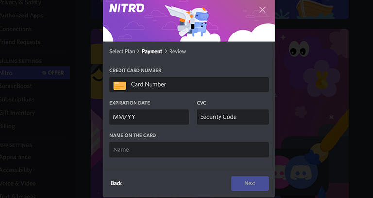 Payment Page