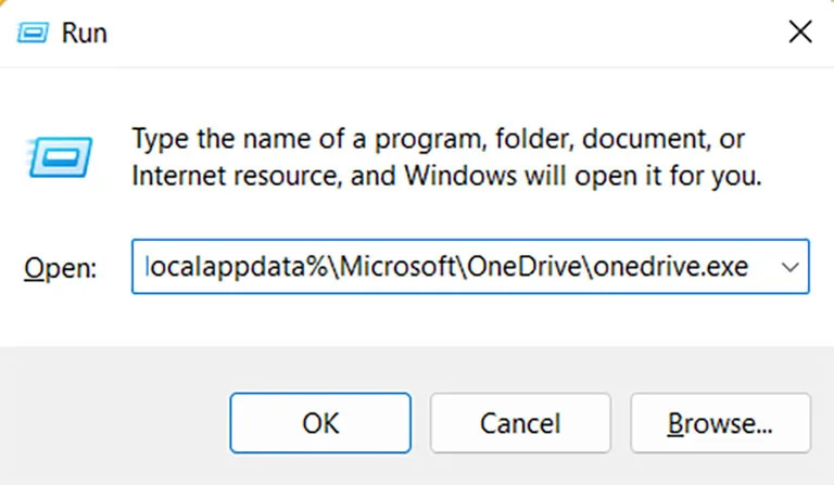 Open OneDrive Manually