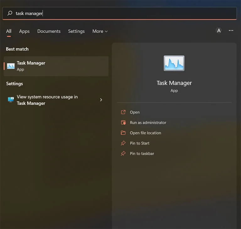 Open Task Manager