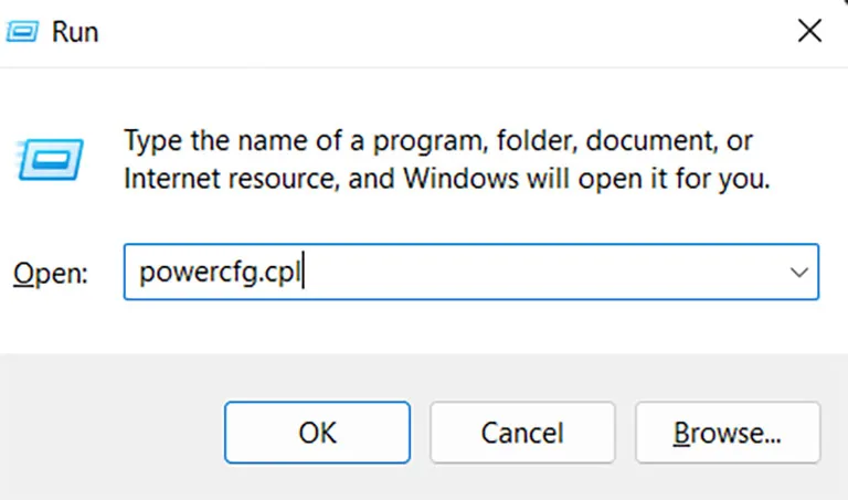Open the Power Plan Menu